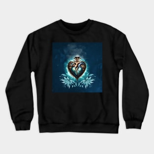 Wonderful elegant steampunk heart. Crewneck Sweatshirt